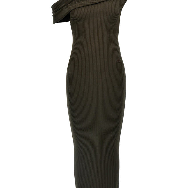 Courrèges Brown Viscose Long Dress