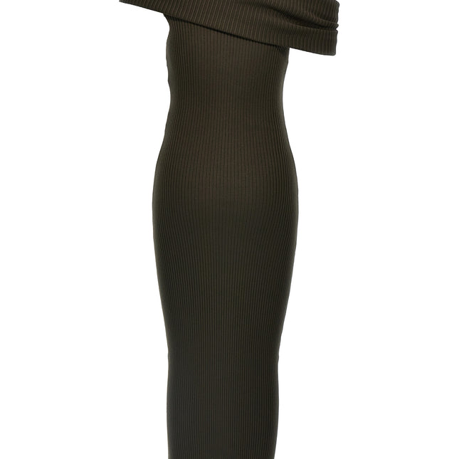Courrèges Brown Viscose Long Dress