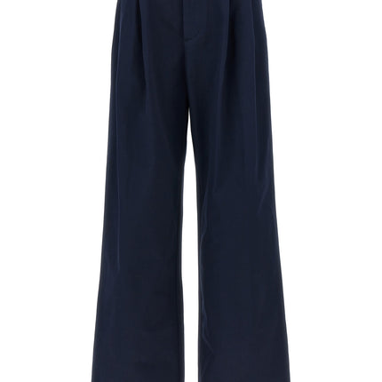 Fortela Blue Cotton Casual Pants