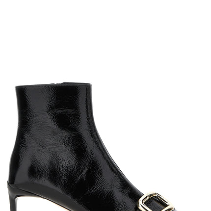 Roger Vivier Black Calfskin Ankle Boots
