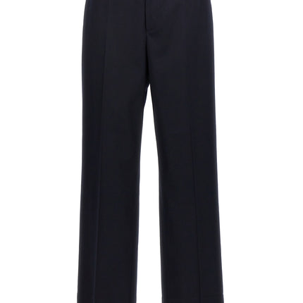 CELLAR DOOR Blue Polyethylene Casual Pants