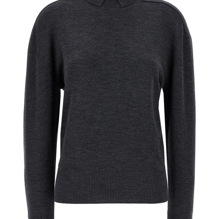 Burberry Gray Wool Cardigan