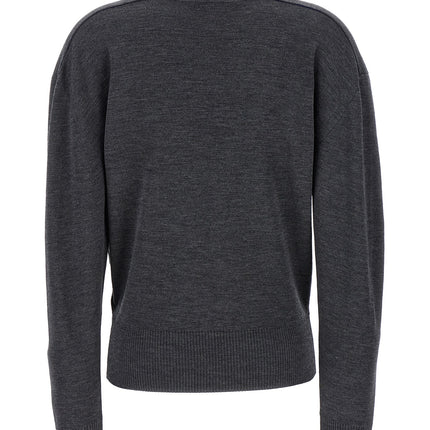 Burberry Gray Wool Cardigan