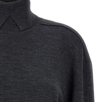 Burberry Gray Wool Cardigan