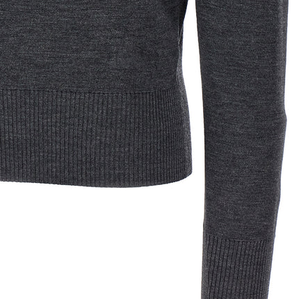 Burberry Gray Wool Cardigan
