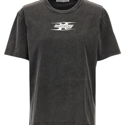 T BY ALEXANDER WANG Gray Cotton T-Shirt