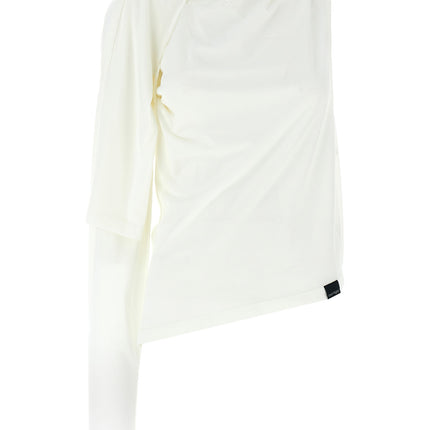 Courrèges White Cotton Long Sleeve T-Shirt