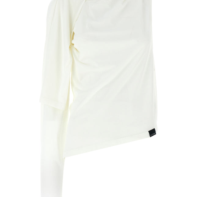 Courrèges White Cotton Long Sleeve T-Shirt