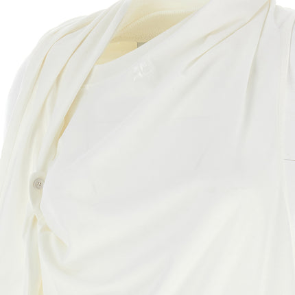 Courrèges White Cotton Long Sleeve T-Shirt
