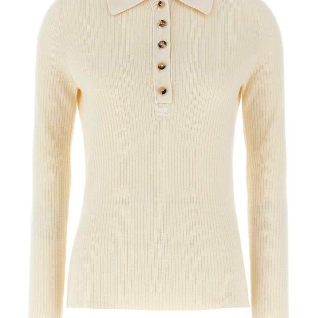 Courrèges White Cotton Cardigan