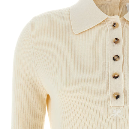 Courrèges White Cotton Cardigan