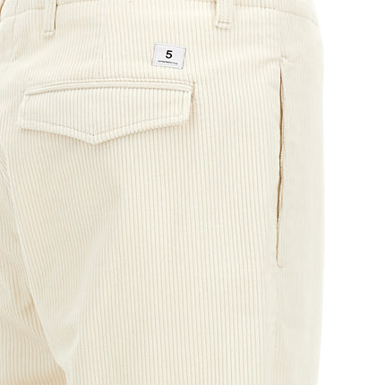 Department 5 White Cotton Casual Pants