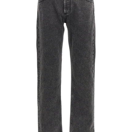 Alexander McQueen Black Cotton Straight-Leg Jeans