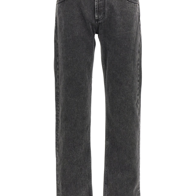 Alexander McQueen Black Cotton Straight-Leg Jeans