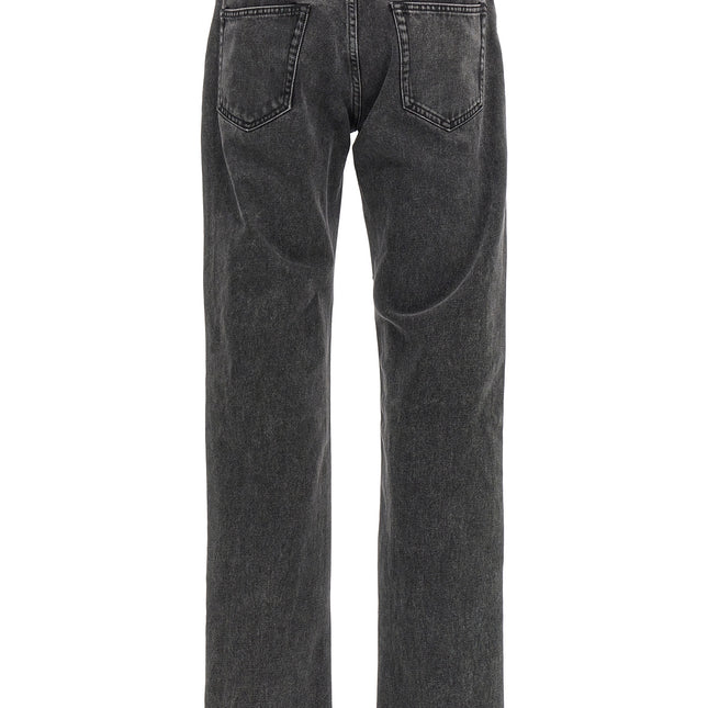 Alexander McQueen Black Cotton Straight-Leg Jeans