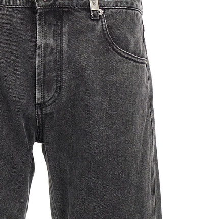 Alexander McQueen Black Cotton Straight-Leg Jeans