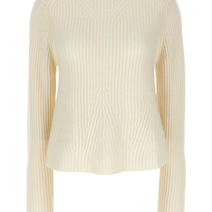 Loulou De Saison White Cashmere Cardigan