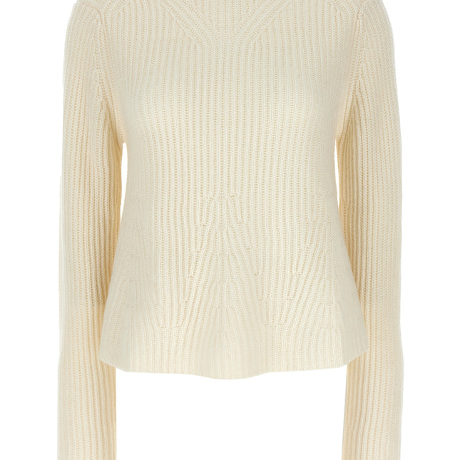 Loulou De Saison White Cashmere Cardigan