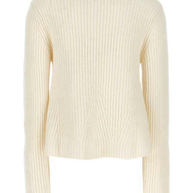 Loulou De Saison White Cashmere Cardigan