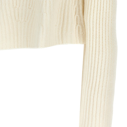 Loulou De Saison White Cashmere Cardigan