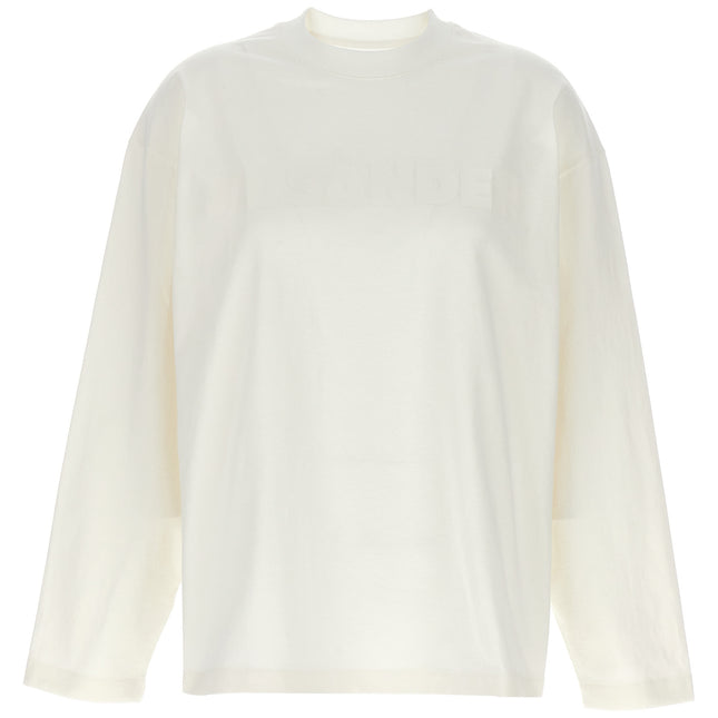 Jil Sander White Cotton Long Sleeve T-Shirt