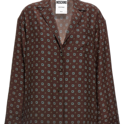 Moschino Brown Silk Blouse