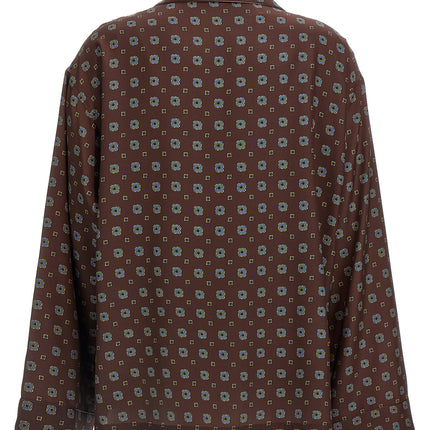 Moschino Brown Silk Blouse