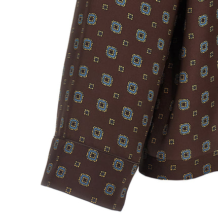 Moschino Brown Silk Blouse