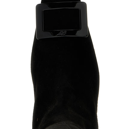 Roger Vivier Black Goatskin Over The Knee