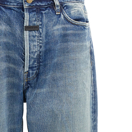 Fear Of God Blue Cotton Straight-Leg Jeans
