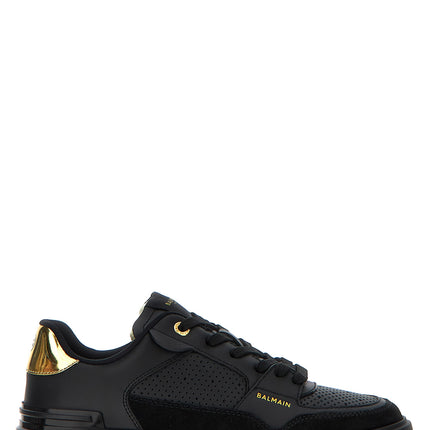 Balmain Black Calfskin Sneakers