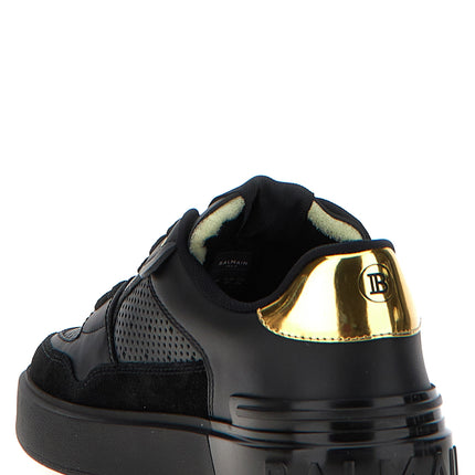 Balmain Black Calfskin Sneakers