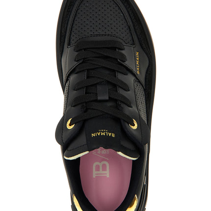 Balmain Black Calfskin Sneakers