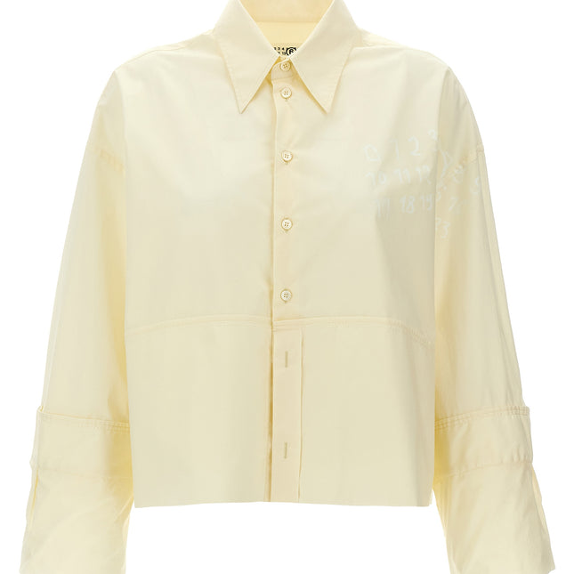 MM6 Maison Margiela White Cotton Blouse