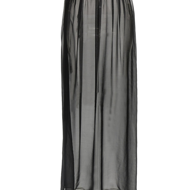 Dolce & Gabbana Black Silk Mini Skirt