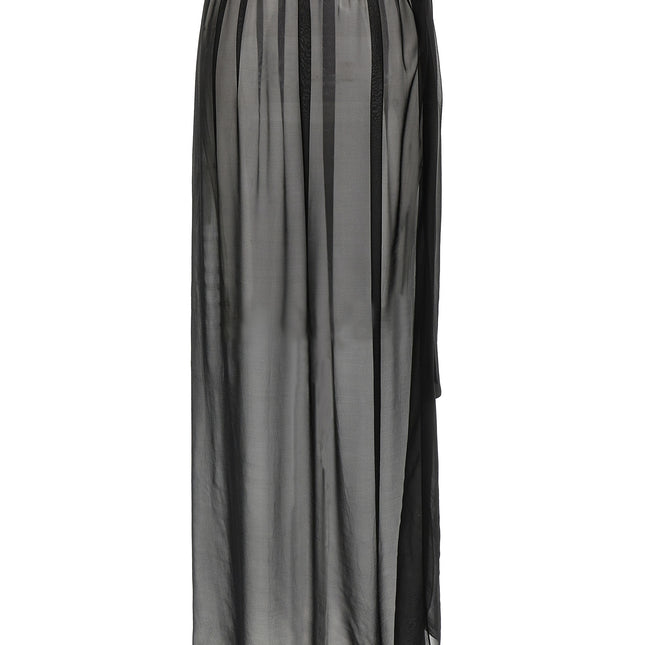Dolce & Gabbana Black Silk Mini Skirt