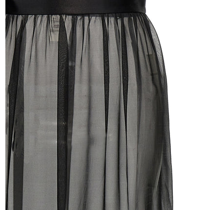 Dolce & Gabbana Black Silk Mini Skirt