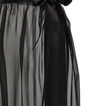 Dolce & Gabbana Black Silk Mini Skirt
