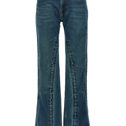 Y/PROJECT Blue Cotton Flared Jeans