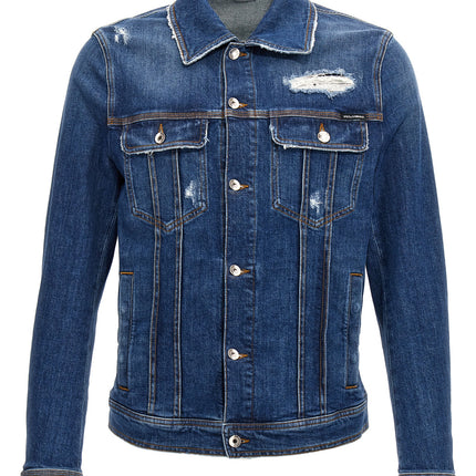 Dolce & Gabbana Blue Cotton Denim Jacket