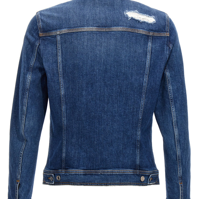 Dolce & Gabbana Blue Cotton Denim Jacket