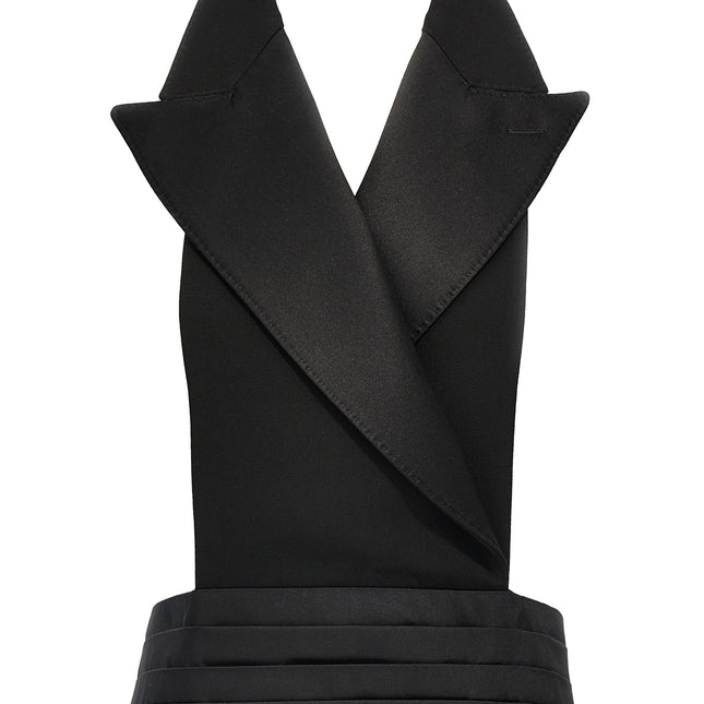 Dolce & Gabbana Black Silk Sleeveless Jacket