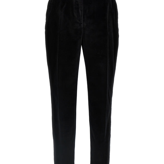 Dolce & Gabbana Black Cotton Dress Pants