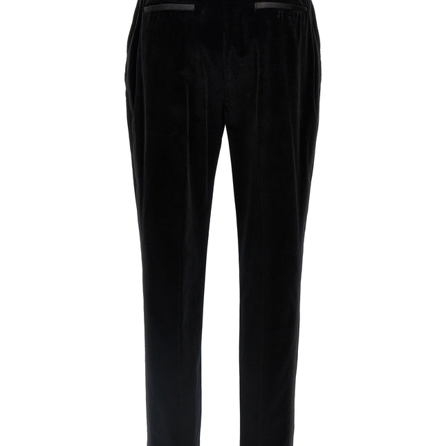 Dolce & Gabbana Black Cotton Dress Pants