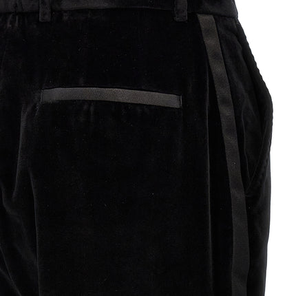 Dolce & Gabbana Black Cotton Dress Pants