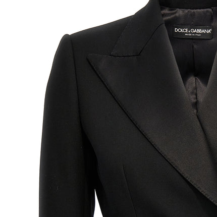 Dolce & Gabbana Black Virgin Wool Blazer