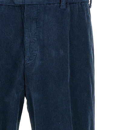 PT Torino Blue Cotton Casual Pants