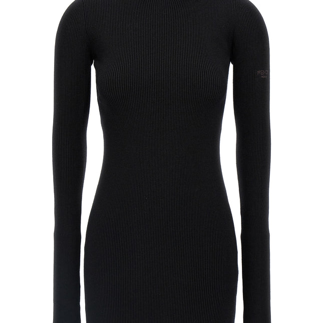 Fendi Black Wool Short Dress