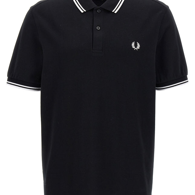 Comme Des Garçons Bicolor Cotton Polo Shirt