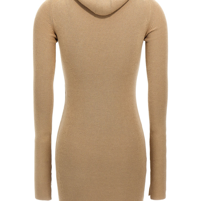 Fendi Beige Wool Short Dress